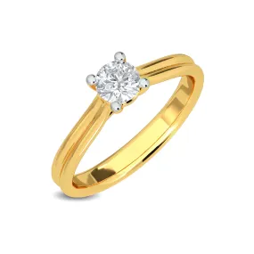 0.33 CT Lunara Solitaire Ring