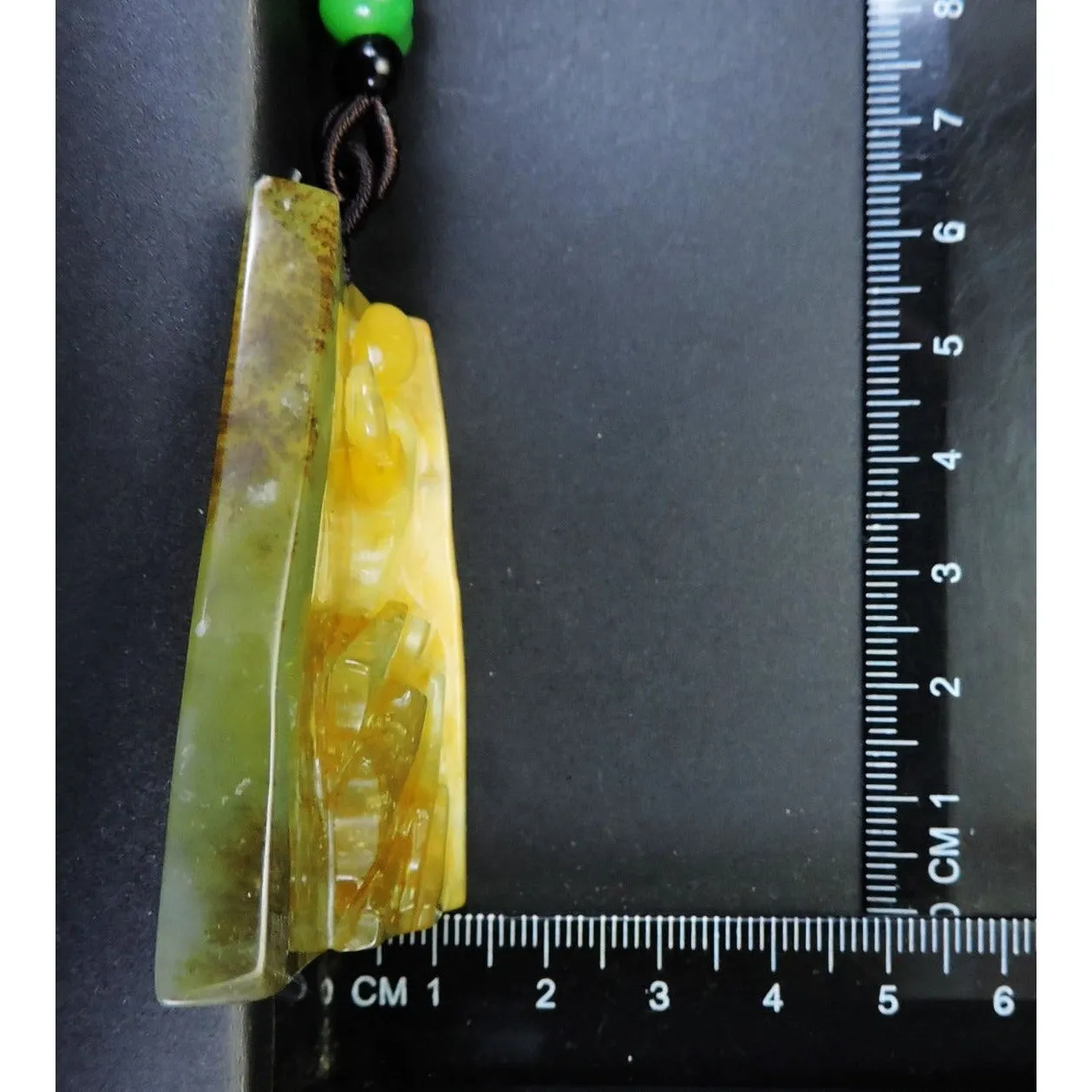 100% Natural Hand-Carved Jade Pendant Jadeite Necklace Buddhist