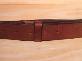 100% Real Dark Brown 1 Inch (25mm) Leather Belt Strap