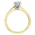 10K Yellow Gold Diamond Solitaire " Illuminaire" Engagement Ring