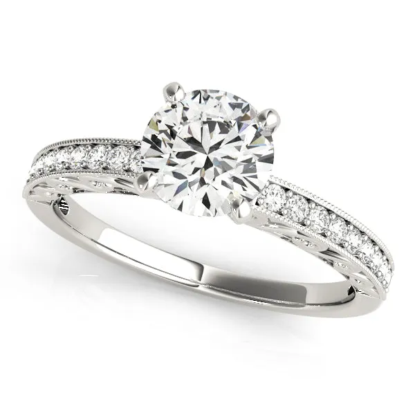 14K Antique Style Vintage Engagement Ring