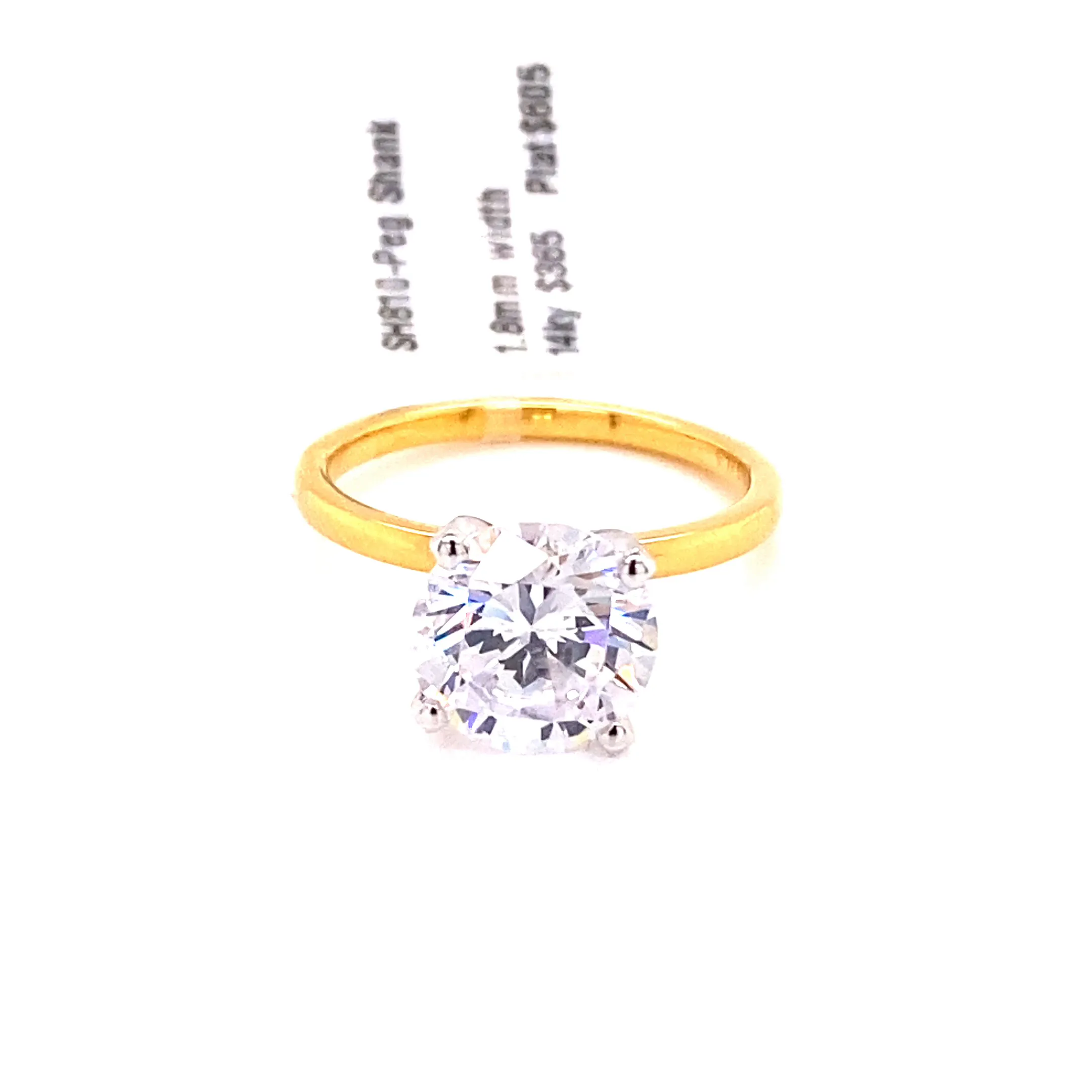 14K Gold Round Diamond Thin Solitaire Ring (Piece by Piece™)