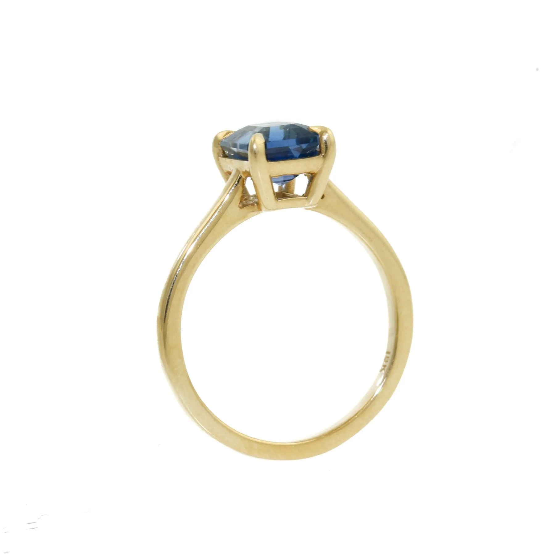 18k Gold x Blue Sri Lanka Sapphire Solitaire