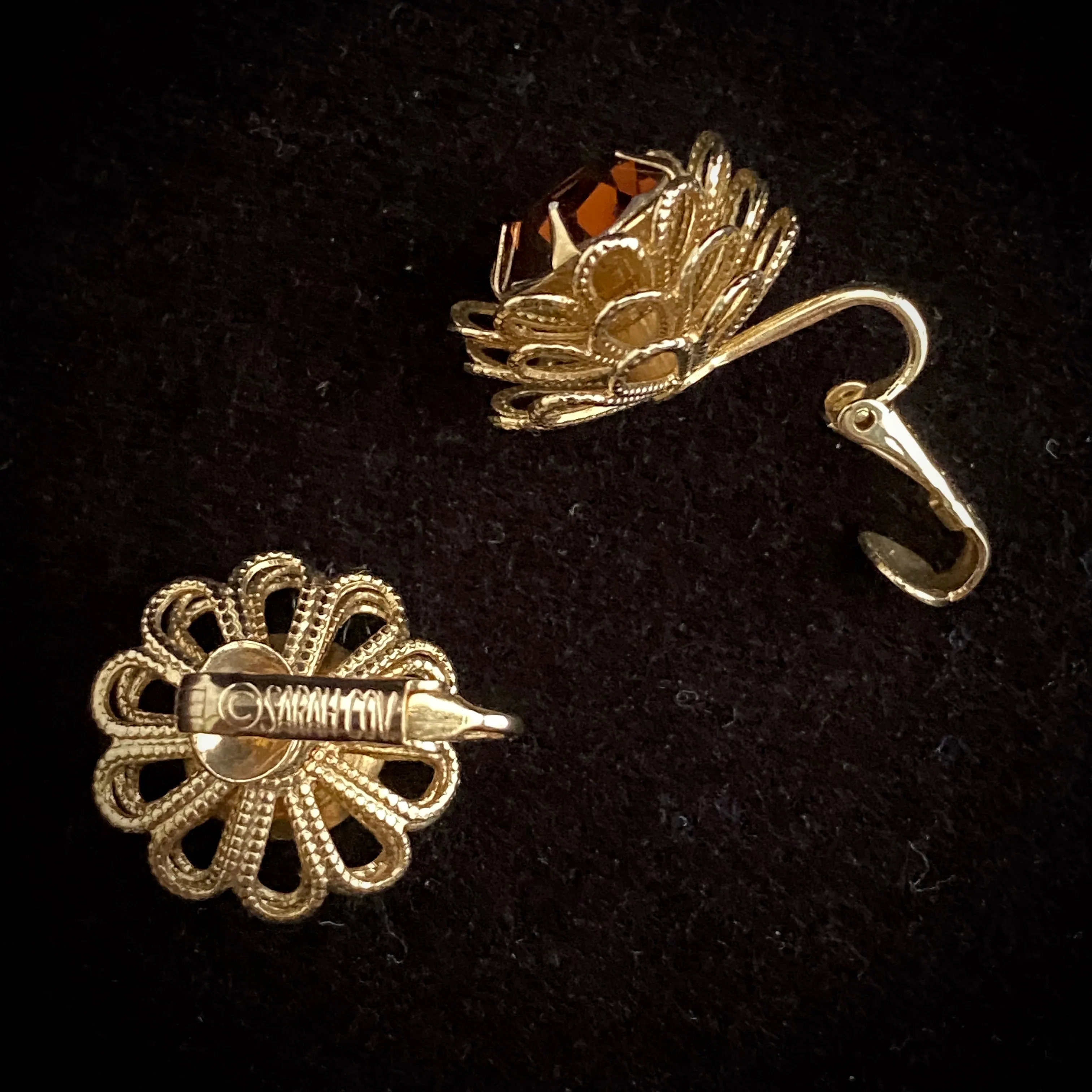 1970 Sarah Coventry Marigold Earrings