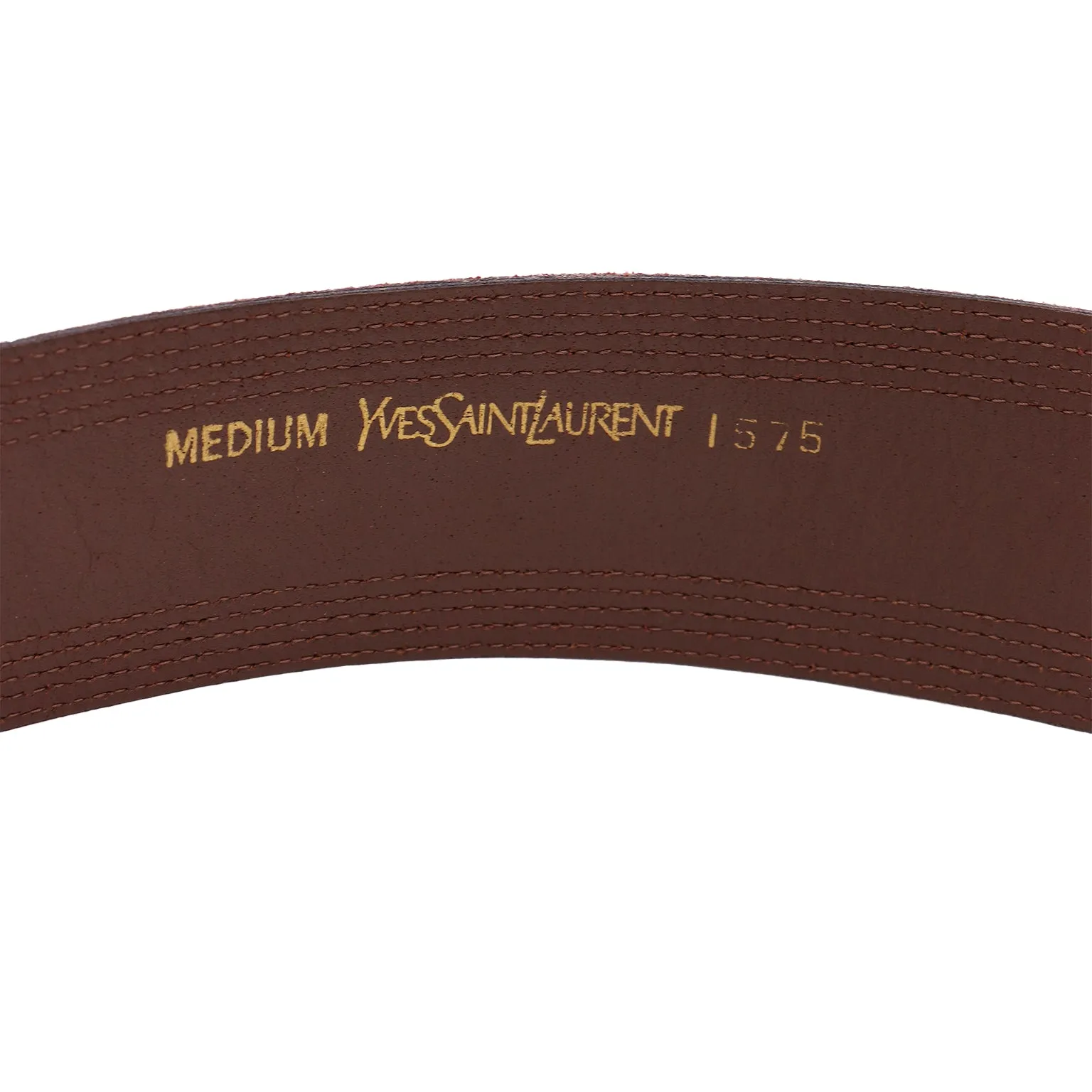 1970s Yves Saint Laurent Burgundy Red Suede Belt