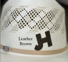 2023 Jobes Hats - patch/sticker - Leather Brown