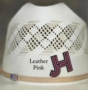 2023 Jobes Hats - patch/sticker - Leather Pink