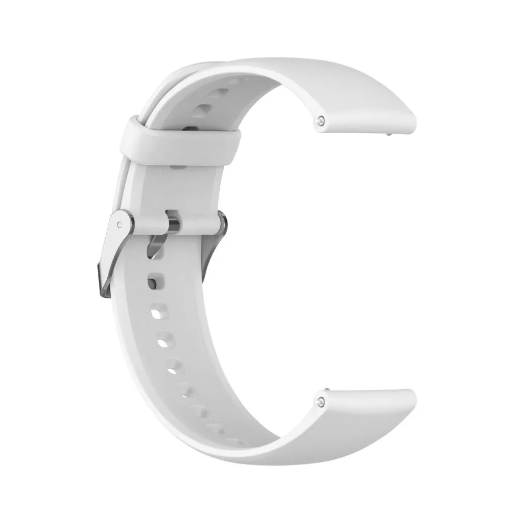 22mm sporty silicone watch strap for Huawei watch - White