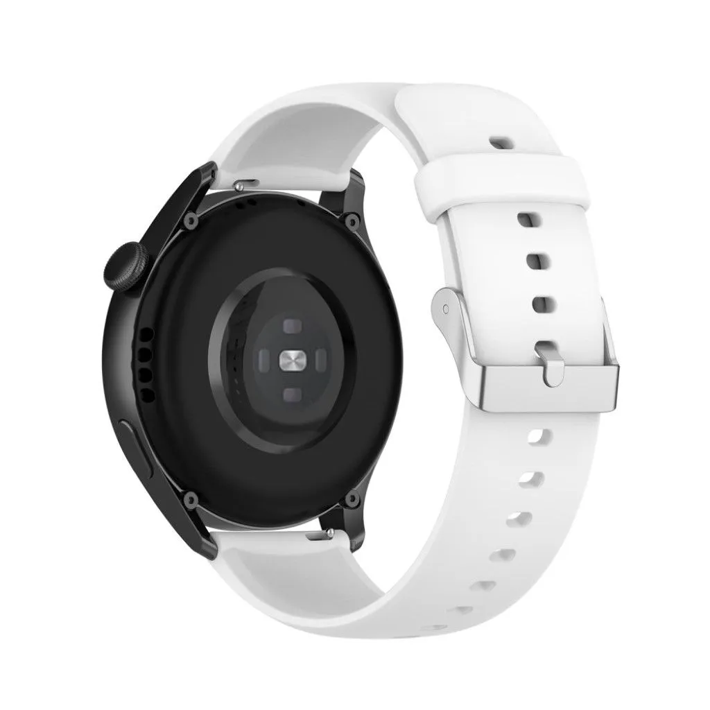 22mm sporty silicone watch strap for Huawei watch - White