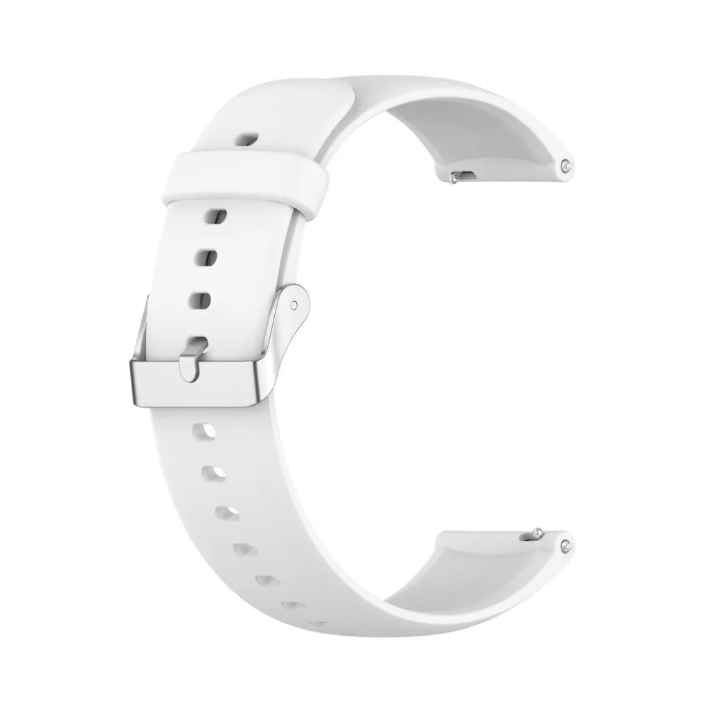 22mm sporty silicone watch strap for Huawei watch - White