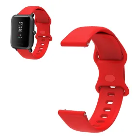 22mm Universal comfortable silicone watch strap - Red