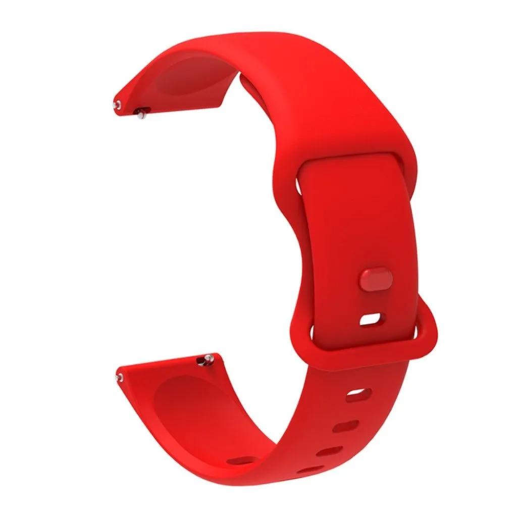 22mm Universal comfortable silicone watch strap - Red