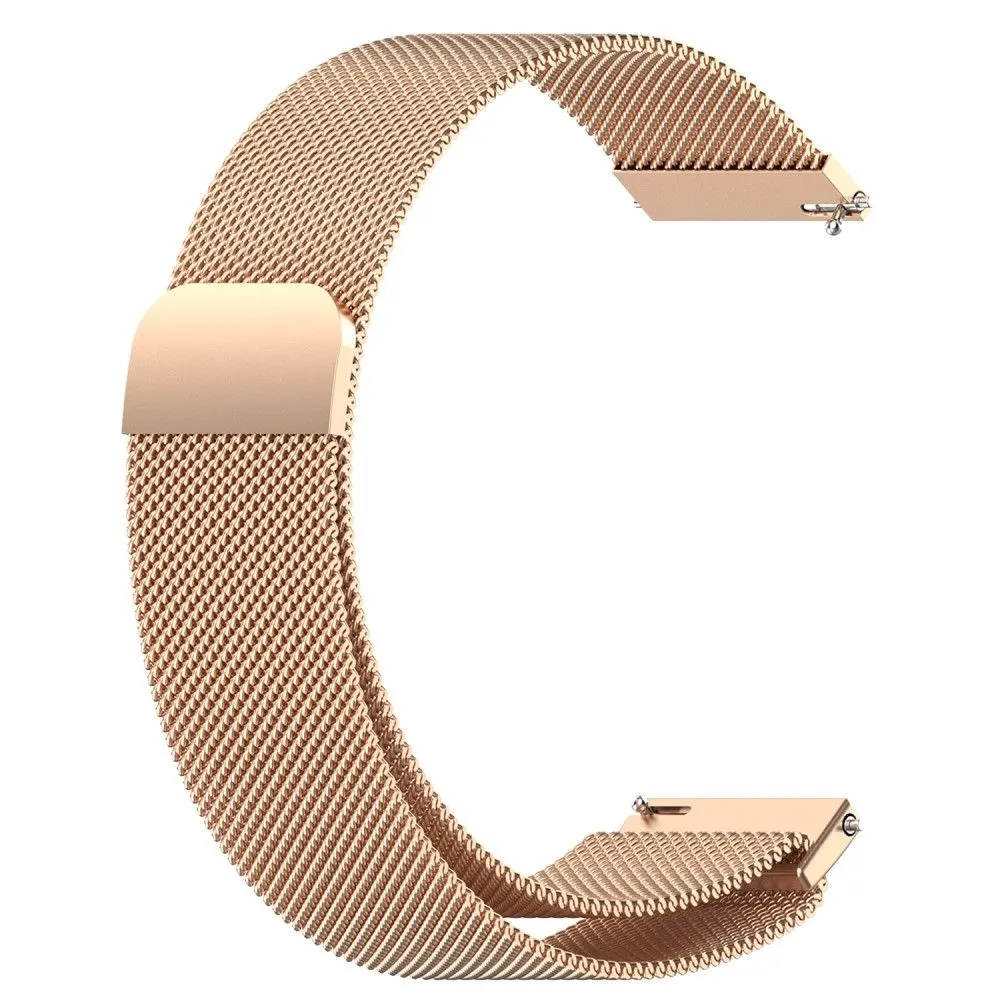 22mm Universal milanese stainless steel watch strap - Rose Gold