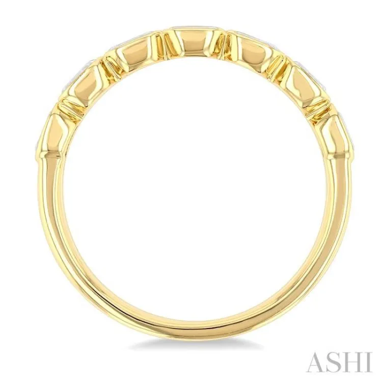 3/4 Ctw East-West Emerald Cut Diamond Fashion Band in 14K Yellow Gold