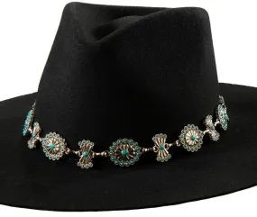 3D Turquoise Stone Hat Band