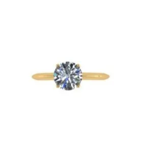 4-prong Round Diamond Solitaire Engagement Ring