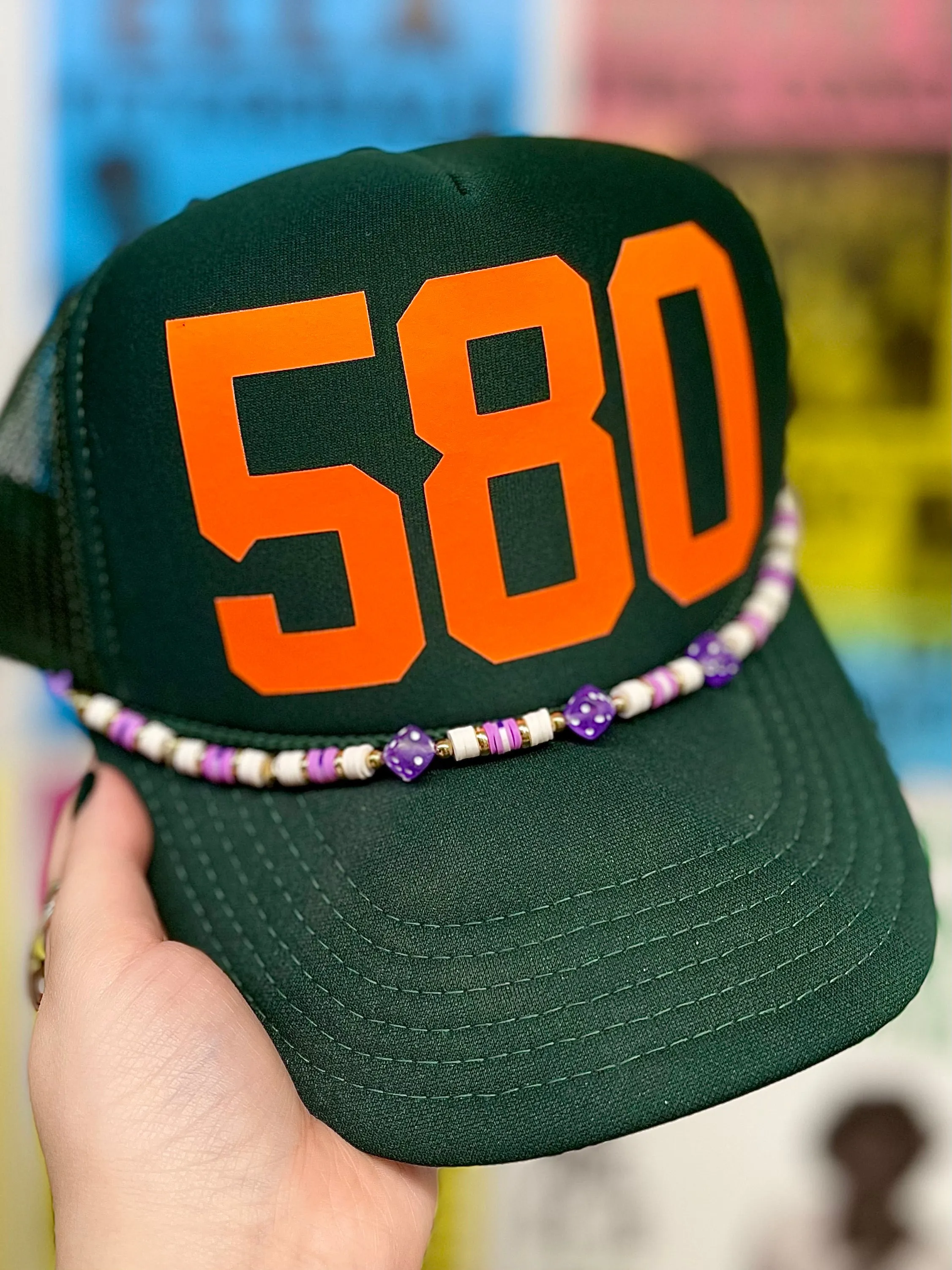 580 Hat Band // Purple Dice