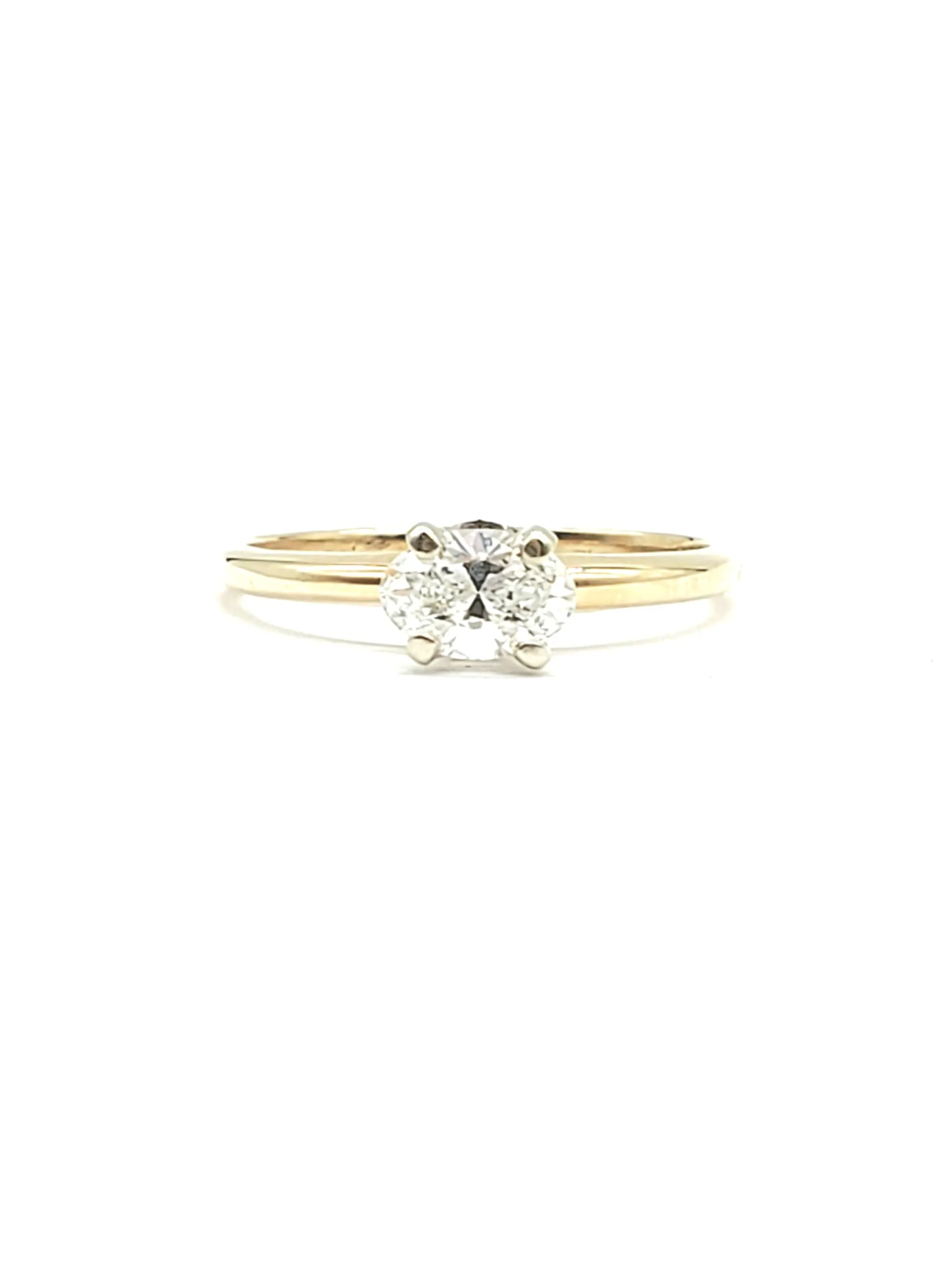 60 Point Oval Diamond Solitaire