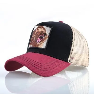 8 Kinds of embroidery animal Baseball Caps