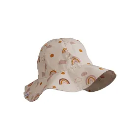 Amelia Baby Sun Hat in Rainbow Love Sandy by Liewood - Last Ones In Stock - 0-9 Months