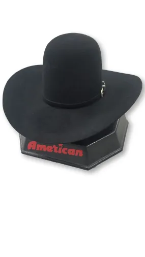 American Hat Co. - 10X Black Felt Cowboy Hat - Open Crown - 4 1/4"  Brim