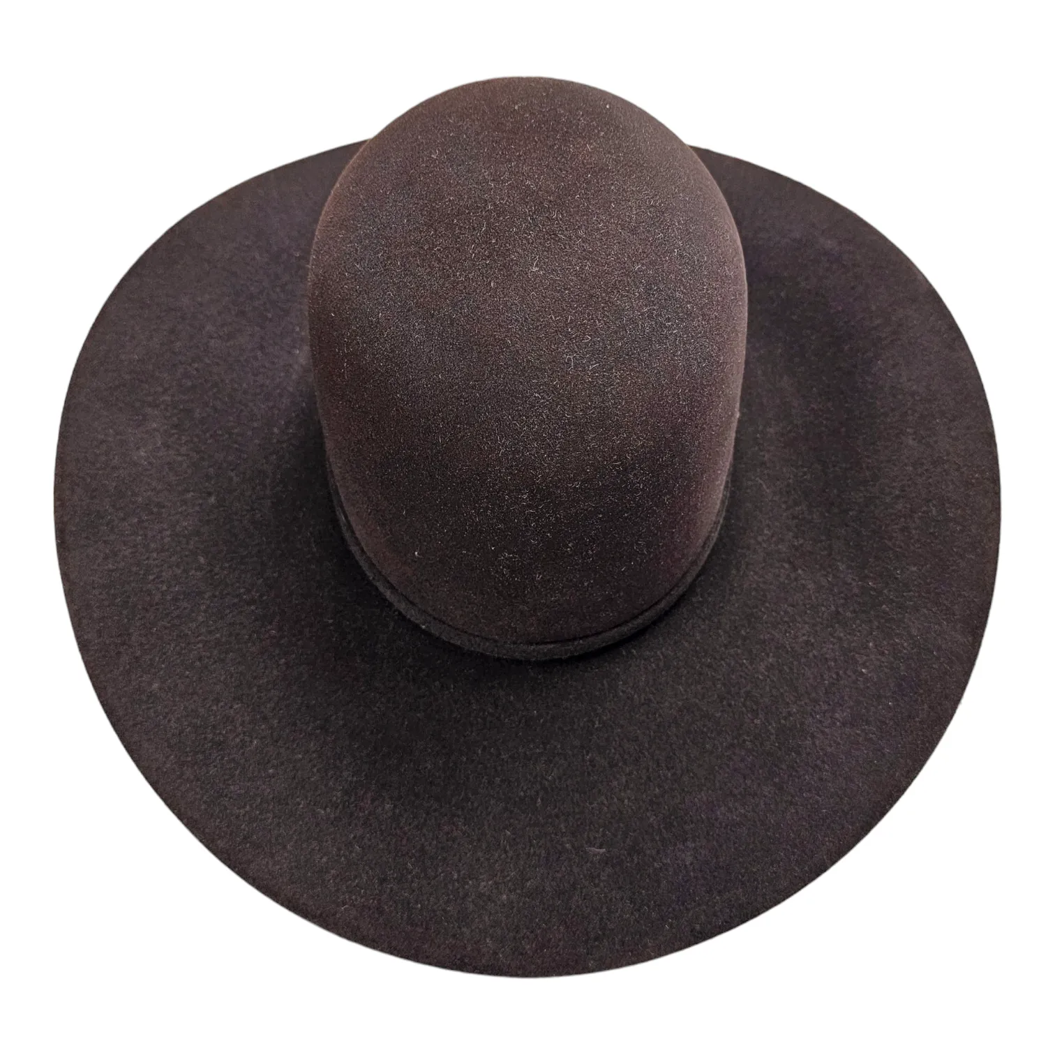 American Hat Co. - 40X Black Cherry Felt Cowboy Hat - Open Crown - 4 1/4" Brim