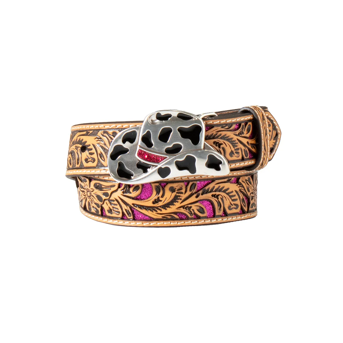 Angel Ranch Floral Filigree Glitter Girls Belt