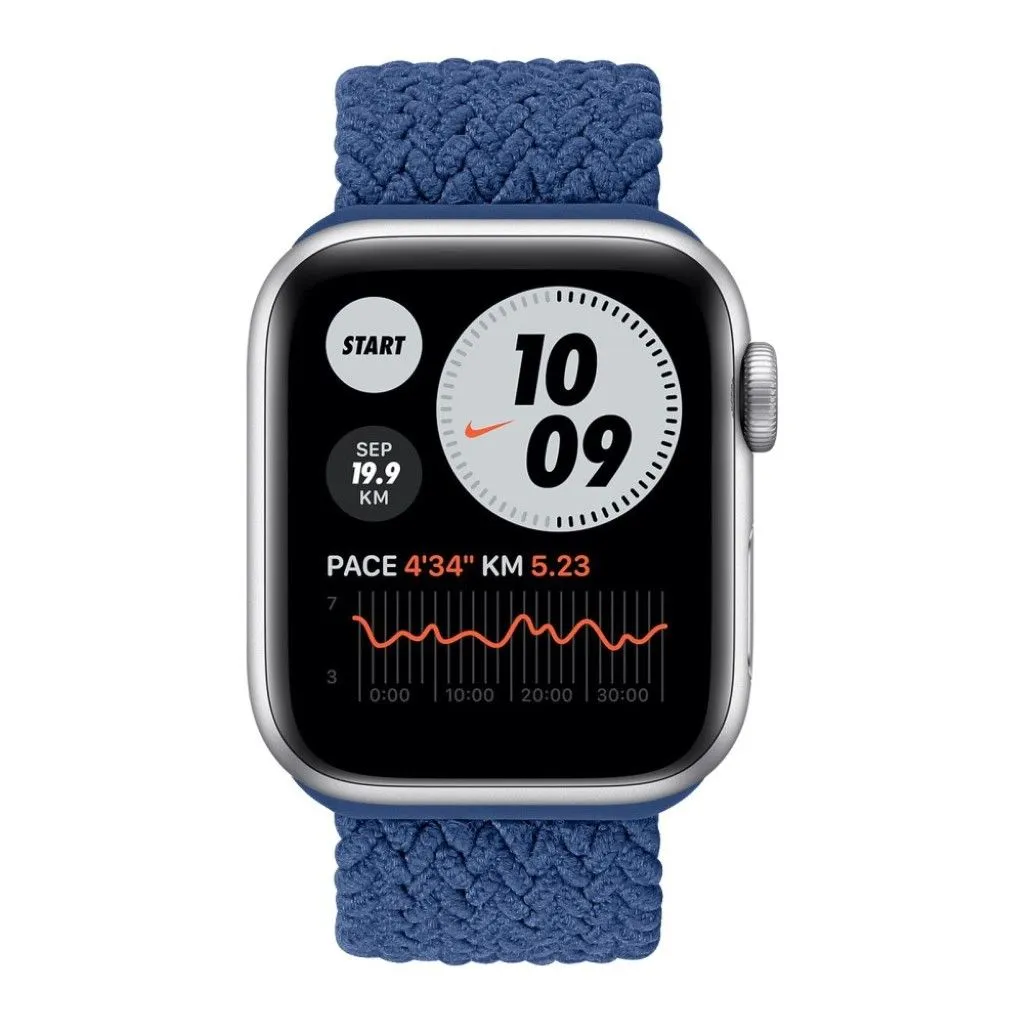 Apple Watch 40mm pattern nylon watch strap - Blue