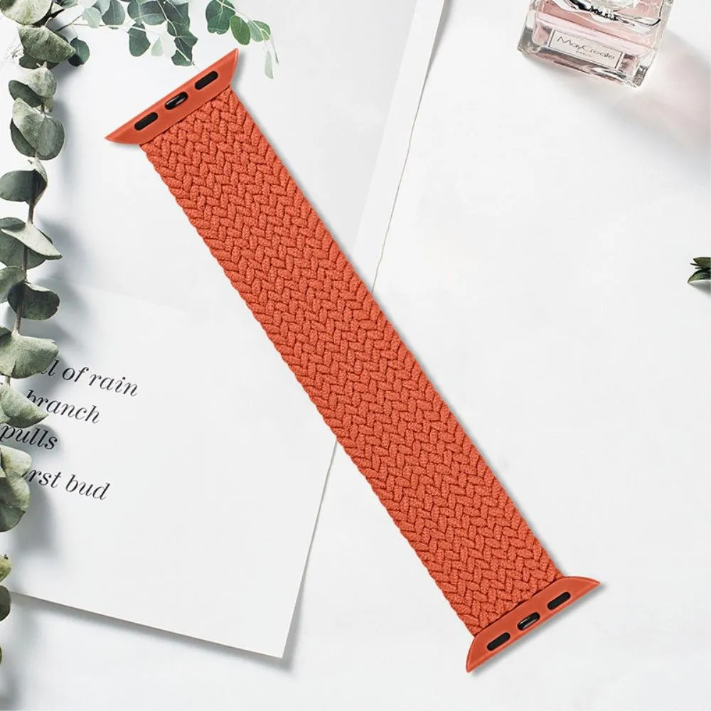 Apple Watch (41mm) elastic watch strap - Orange Red / Size: L