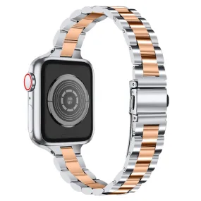 Apple Watch (41mm) fashionable stainless steel watch strap - Rose Gold Splicing