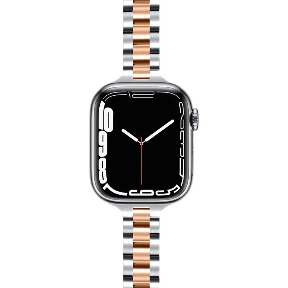 Apple Watch (41mm) fashionable stainless steel watch strap - Rose Gold Splicing