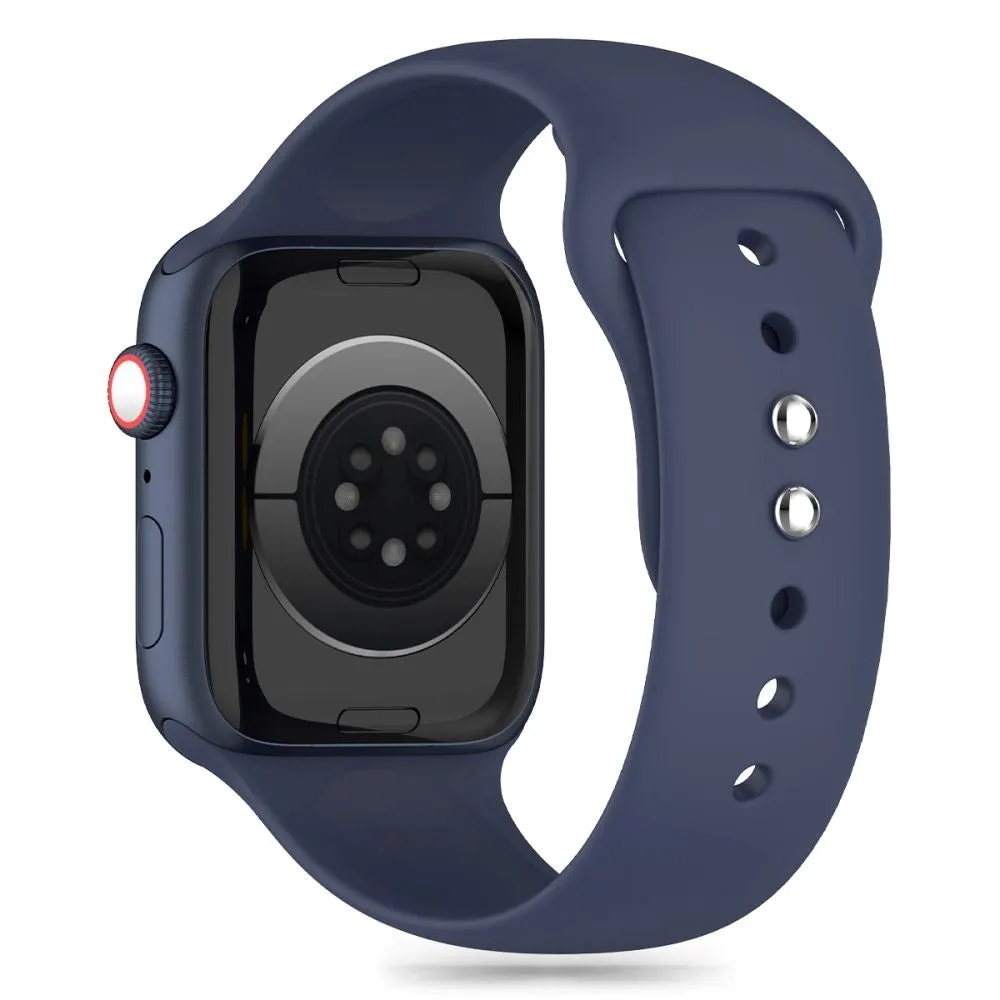 Apple Watch (42/44/SE/45/46/49mm) Tech-Protect Silikone Urrem - Midnight Blue