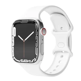 Apple Watch (42/44/SE/45/46/49mm) Vonmählen Loop Silikone Rem - Hvid