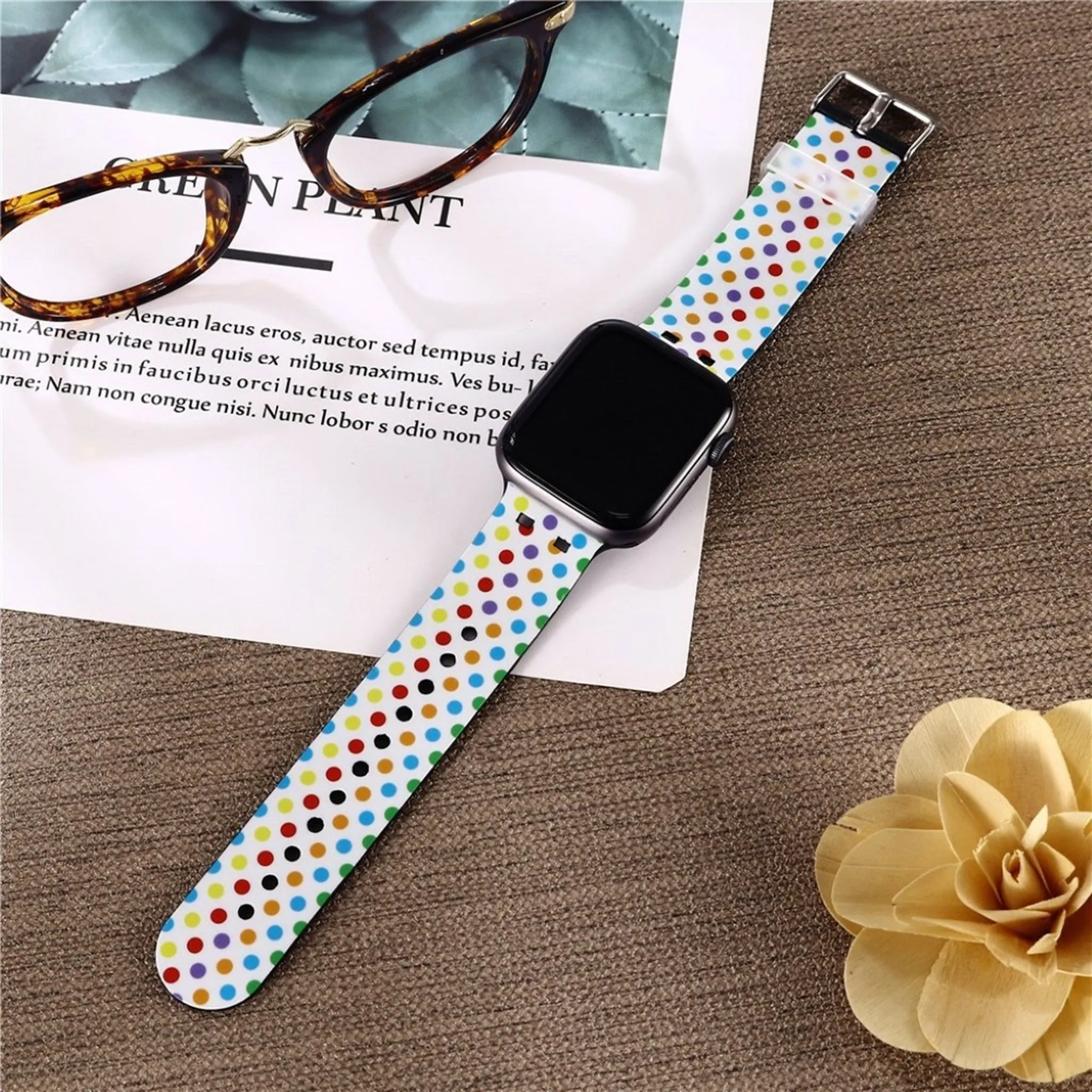 Apple Watch 44mm stylish pattern TPU watch strap - Dot