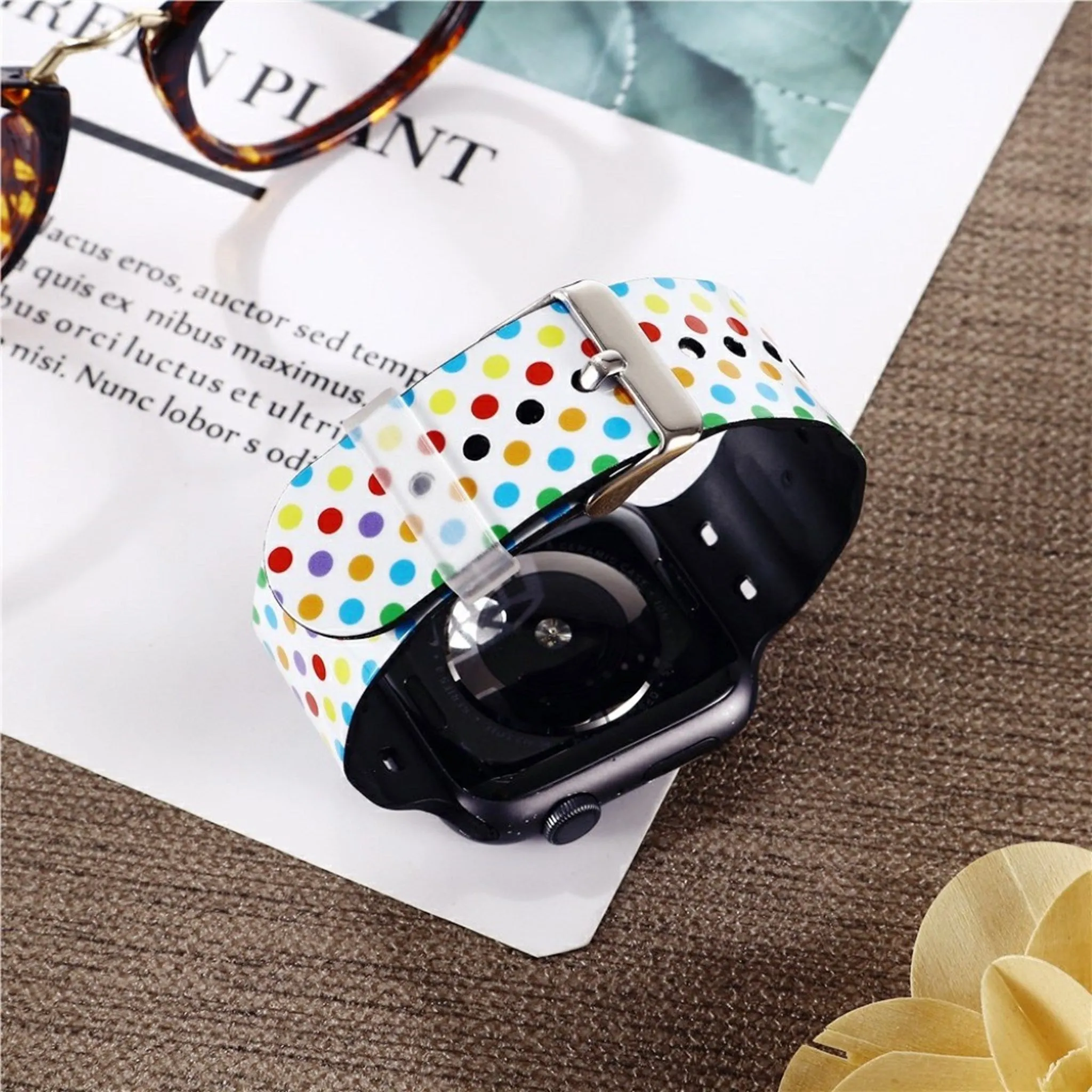 Apple Watch 44mm stylish pattern TPU watch strap - Dot