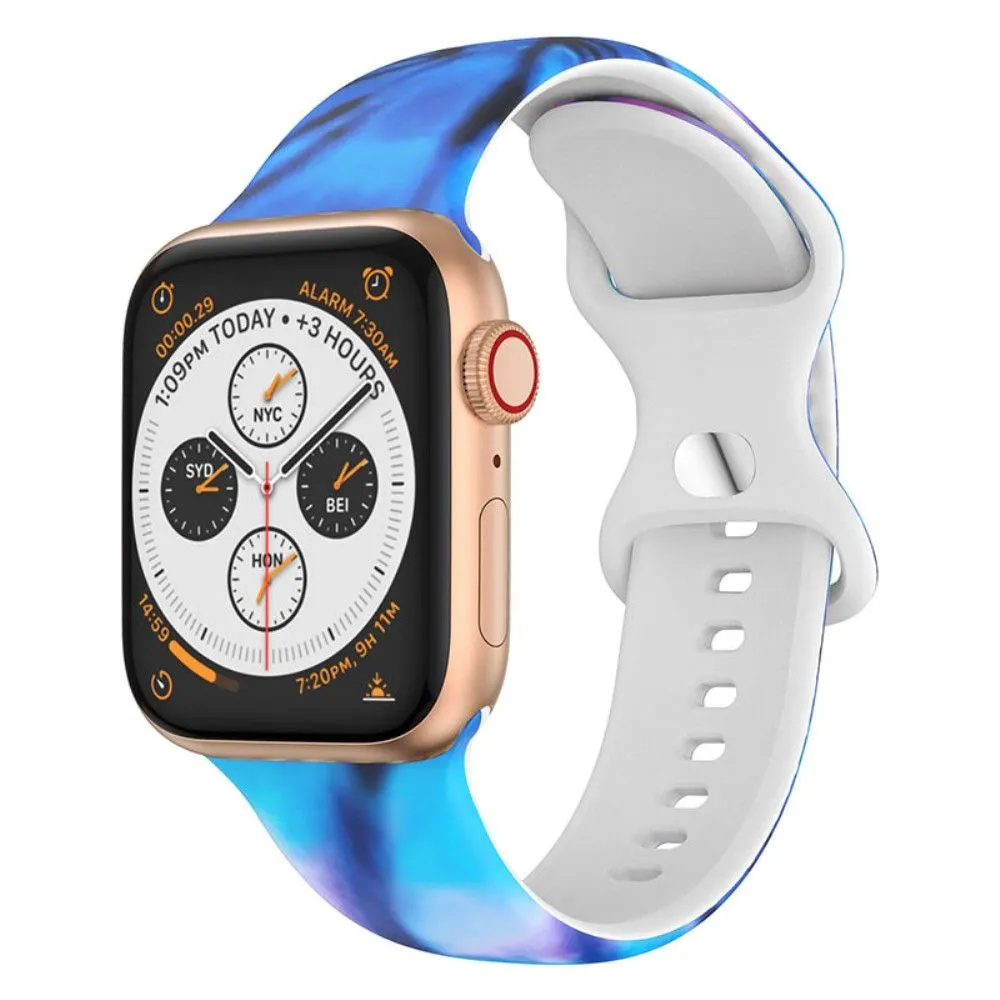 Apple Watch (45mm) design style silicone watch strap - Aurora