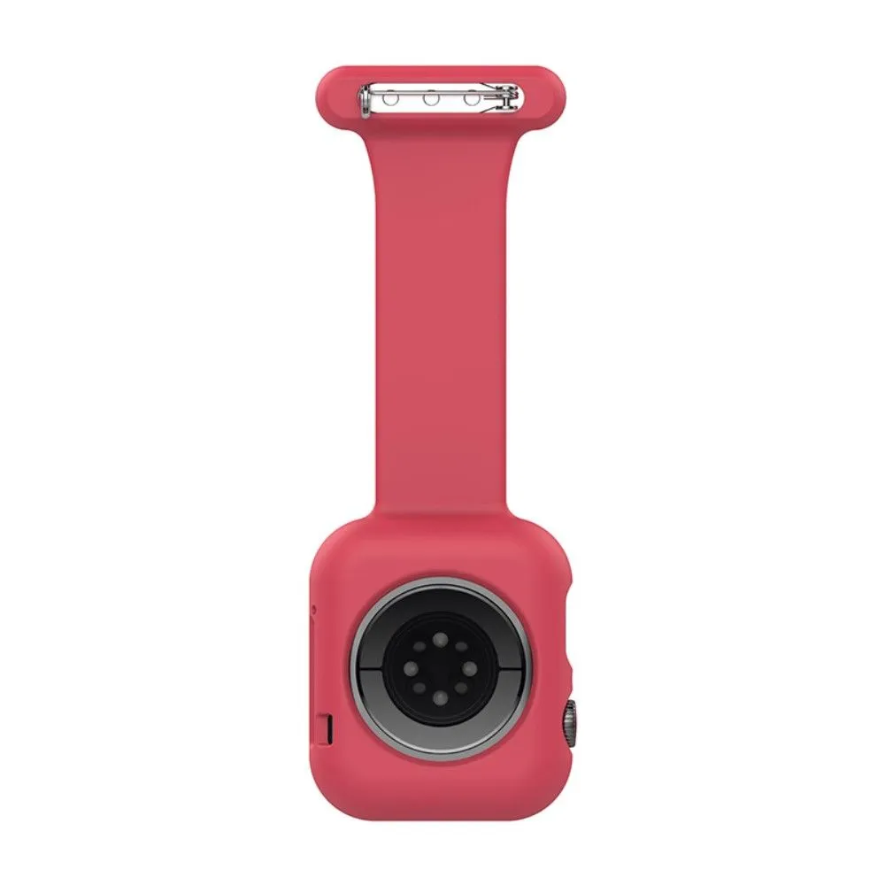 Apple Watch (45mm) doctor nurse silicone watch strap - Red