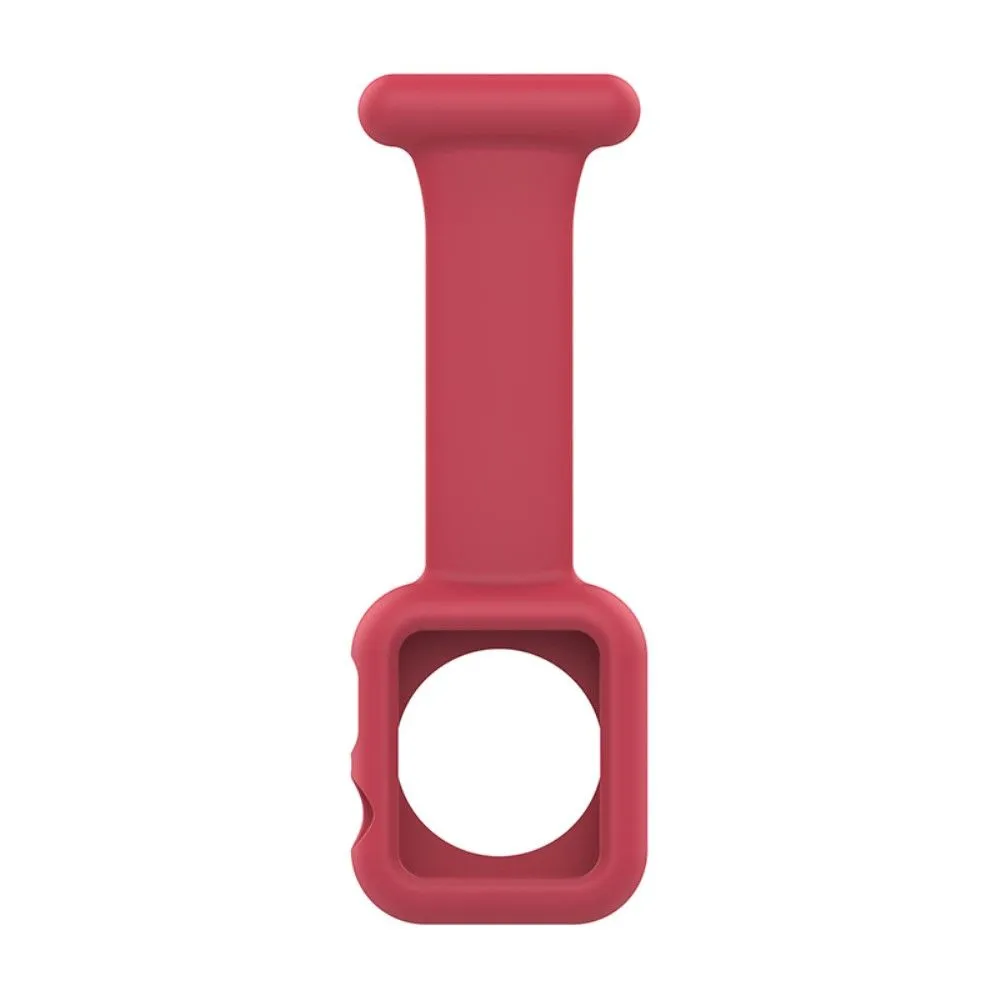 Apple Watch (45mm) doctor nurse silicone watch strap - Red