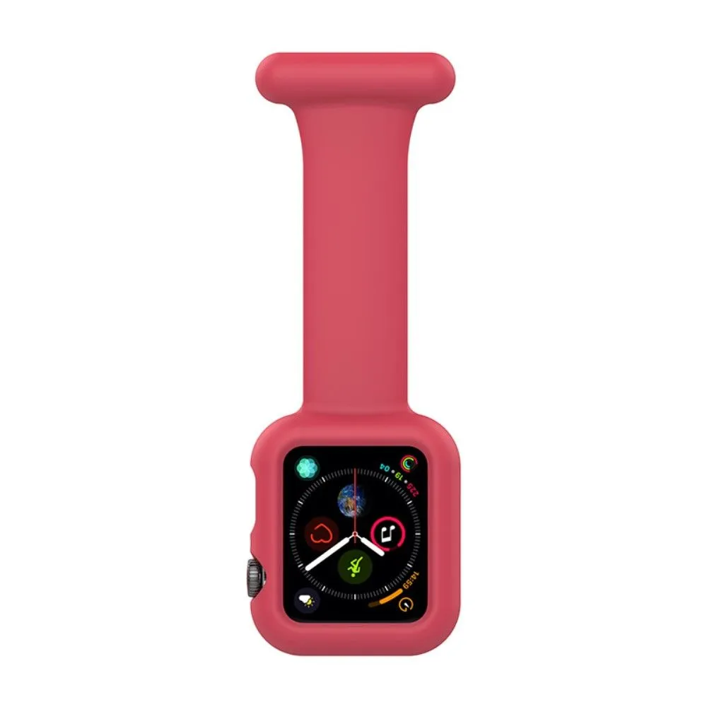 Apple Watch (45mm) doctor nurse silicone watch strap - Red