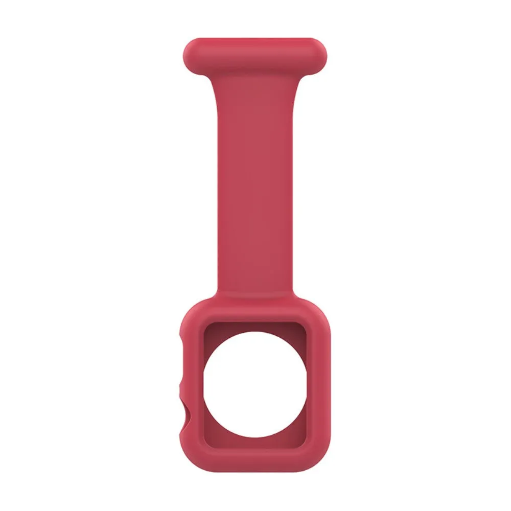 Apple Watch (45mm) doctor nurse silicone watch strap - Red