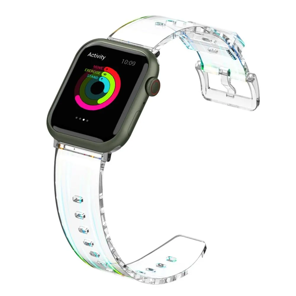 Apple Watch (45mm) flexible transparent watch strap - Transparent