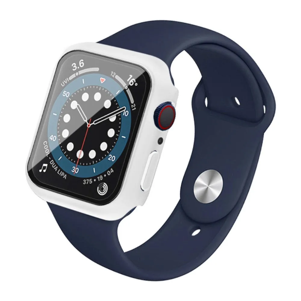 Apple Watch SE/6/5/4 (44mm) IMAK Hård Plast Cover m. Indbygget Skærmbeskyttelse - Hvid