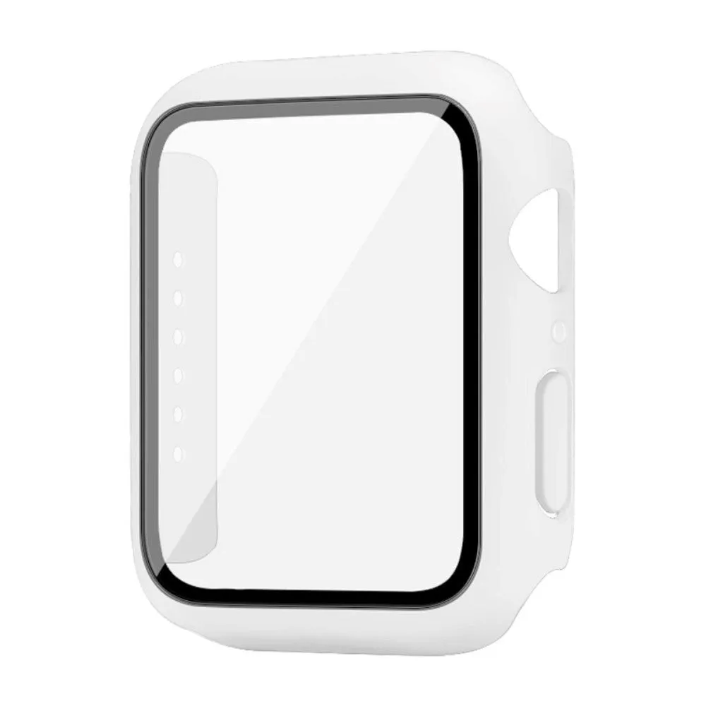 Apple Watch SE/6/5/4 (44mm) IMAK Hård Plast Cover m. Indbygget Skærmbeskyttelse - Hvid