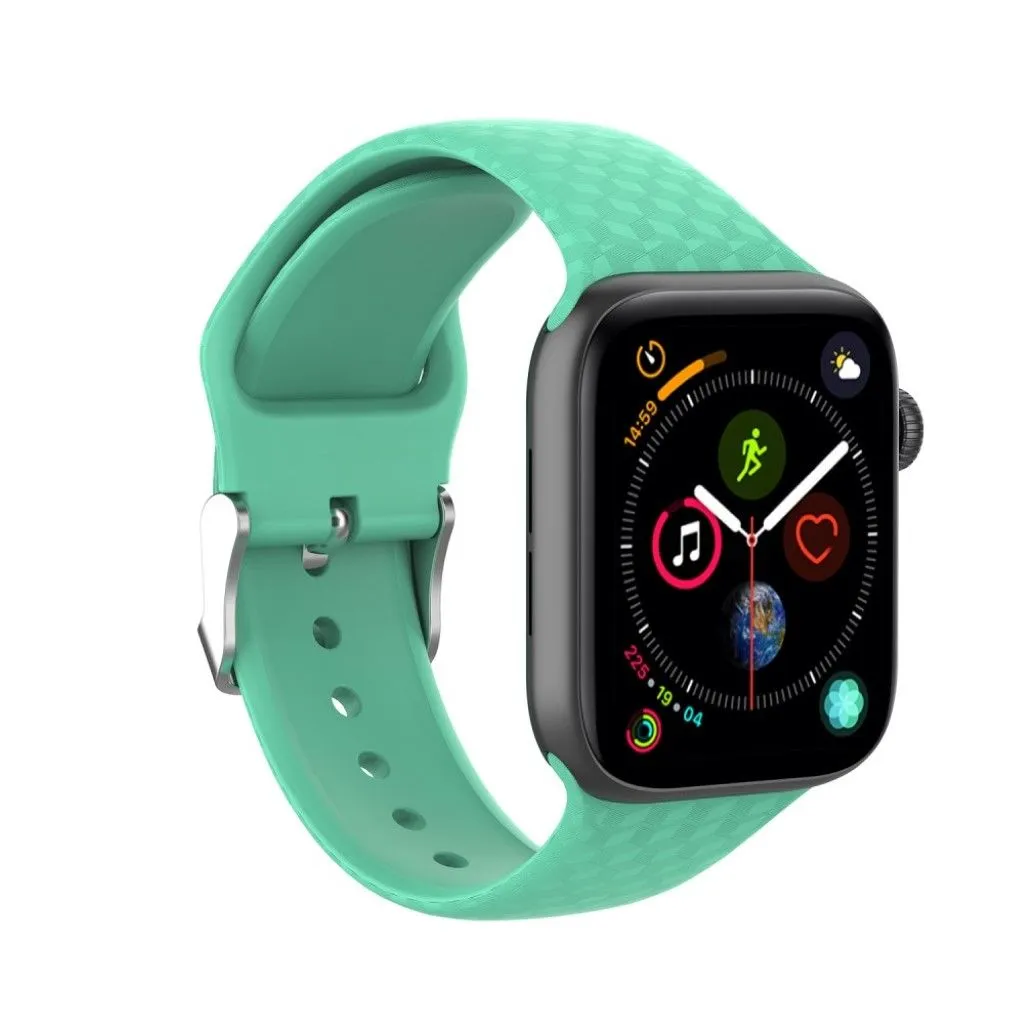 Apple Watch Series 5 44mm rhombus silicone watch band - Green