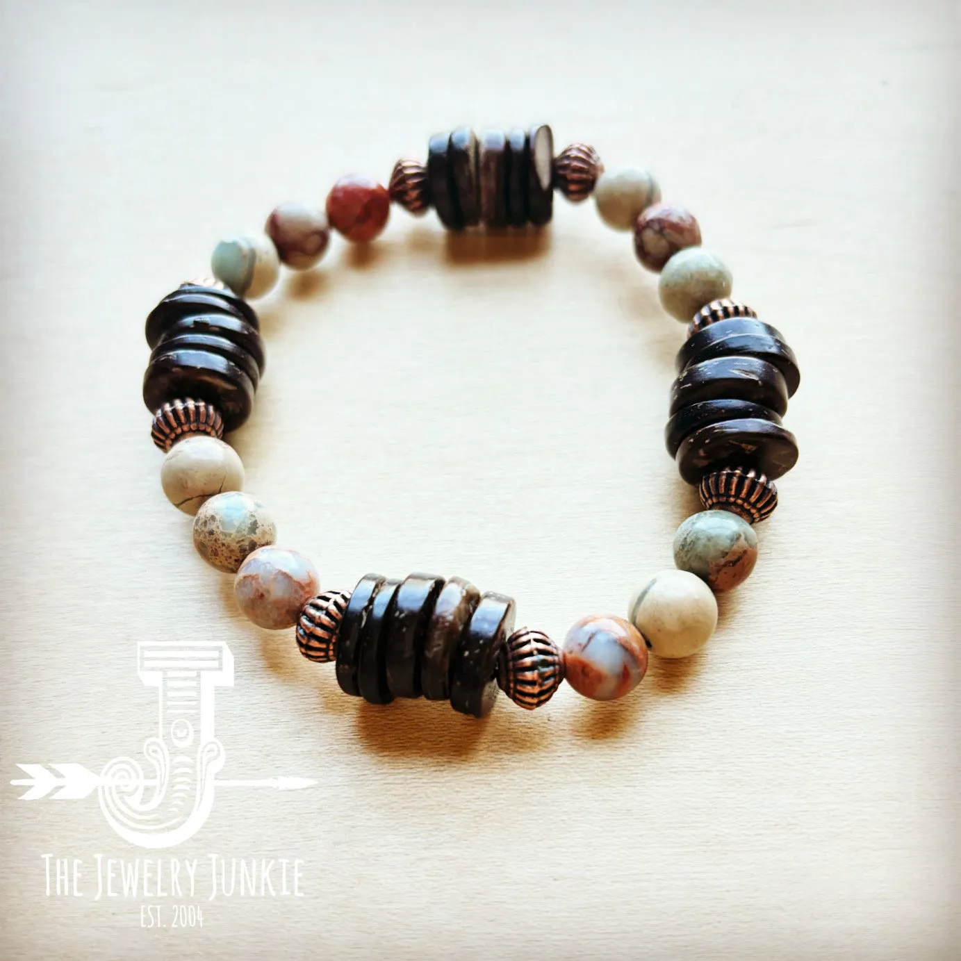 Aqua Terra and Wood Bracelet 239B