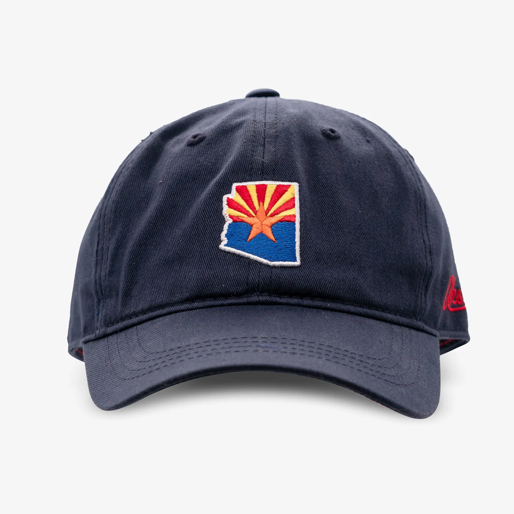 Arizona Outline Curved Strapback Hat