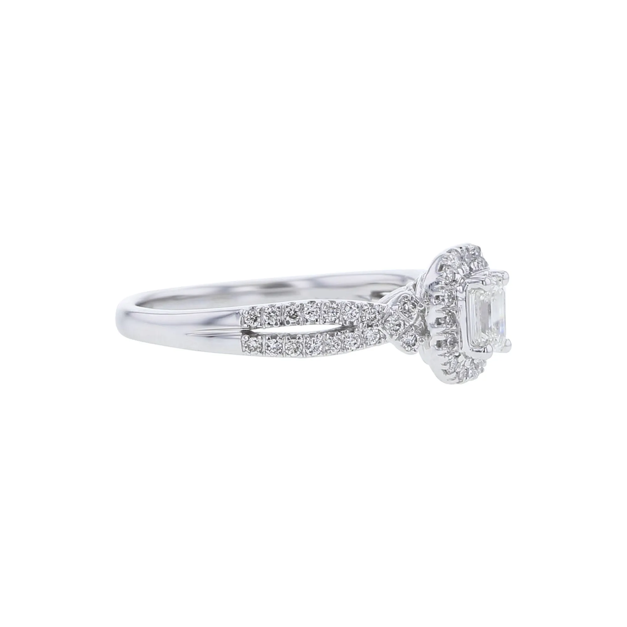 Aster Emerald Cut Ready for Love Diamond Engagement Ring