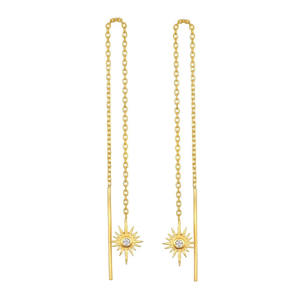 Astral Guide Star Threader Earrings