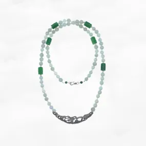 Auspicious Clouds Beaded Jadeite Necklace