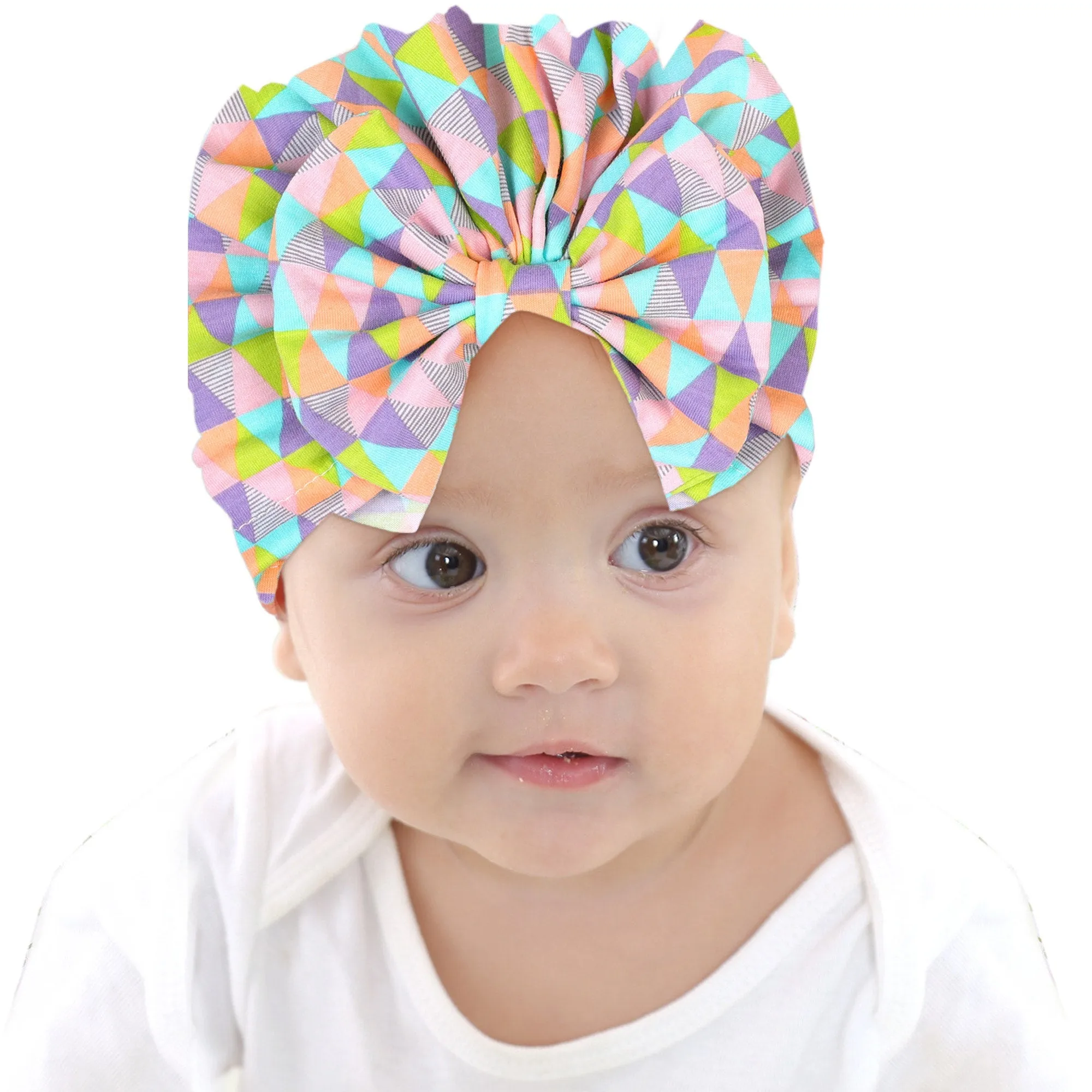 Babymoon Beanie Floral Bow Baby Boy's & Girl's Cap Kids | Toddler Infant Hat | Multi